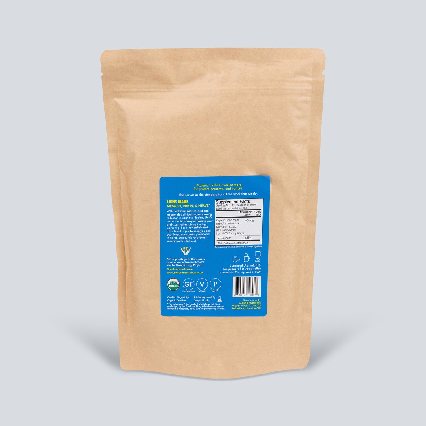 Lion's Mane Mushroom Extract Powder