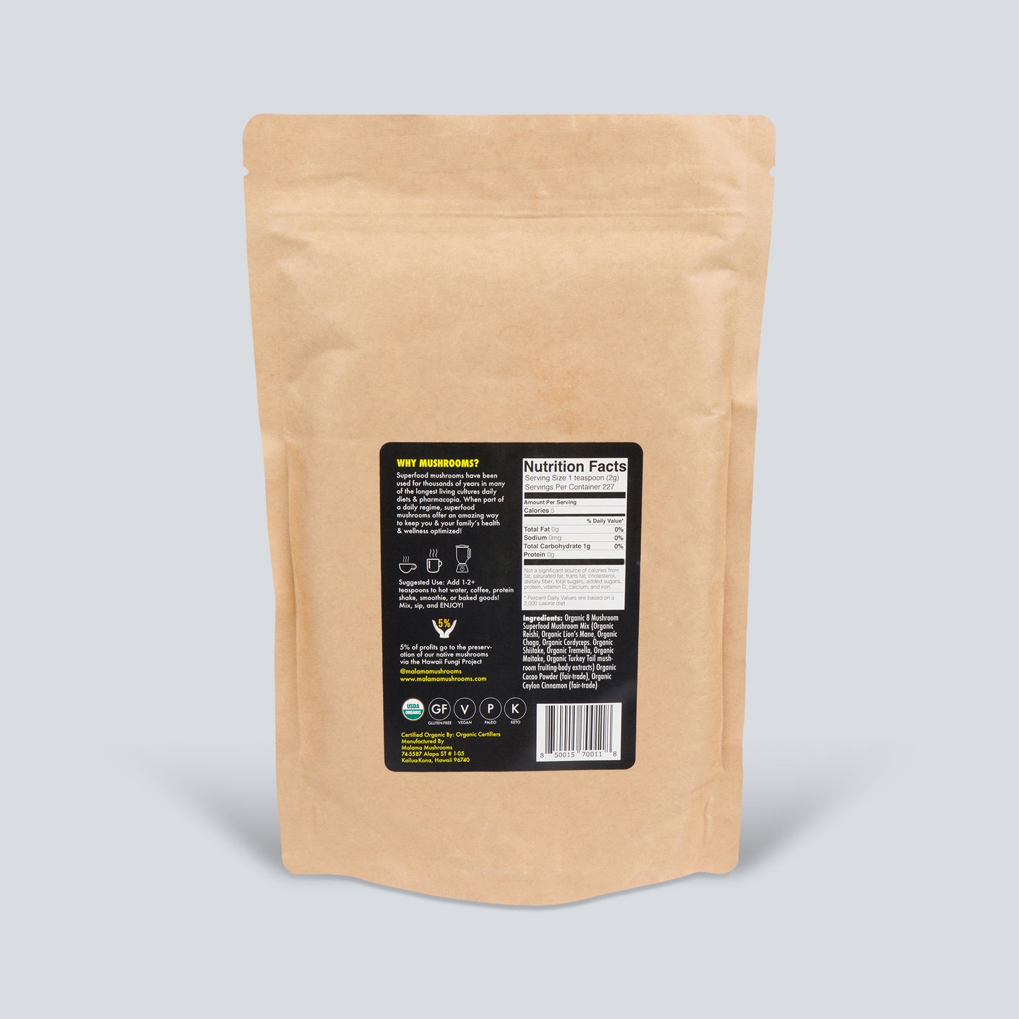 8 Mushroom Cacao Mix