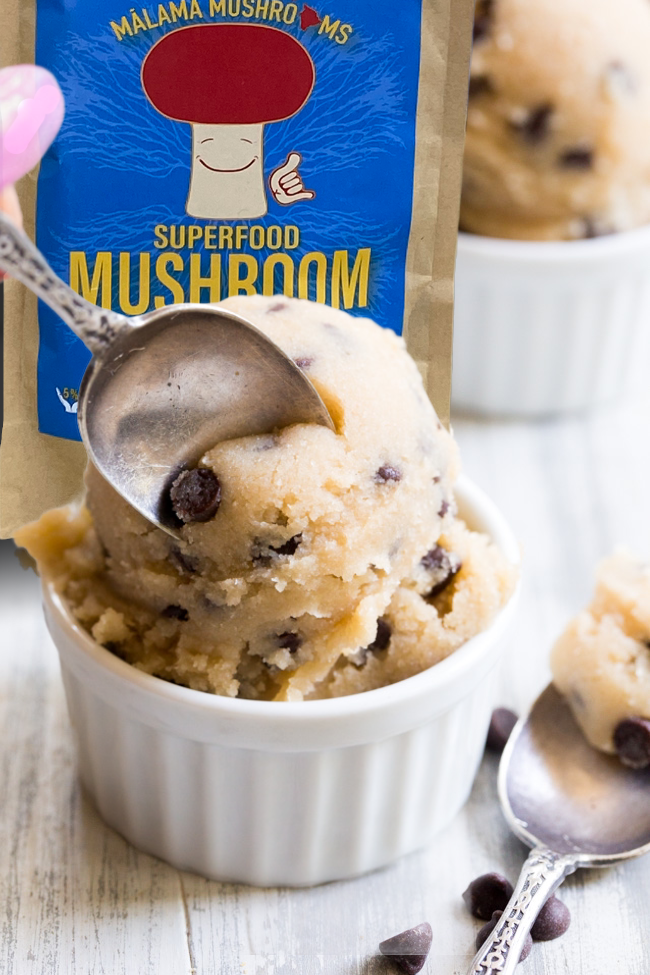 Superfood Mushroom Cookie Dough (GF, Vegan)