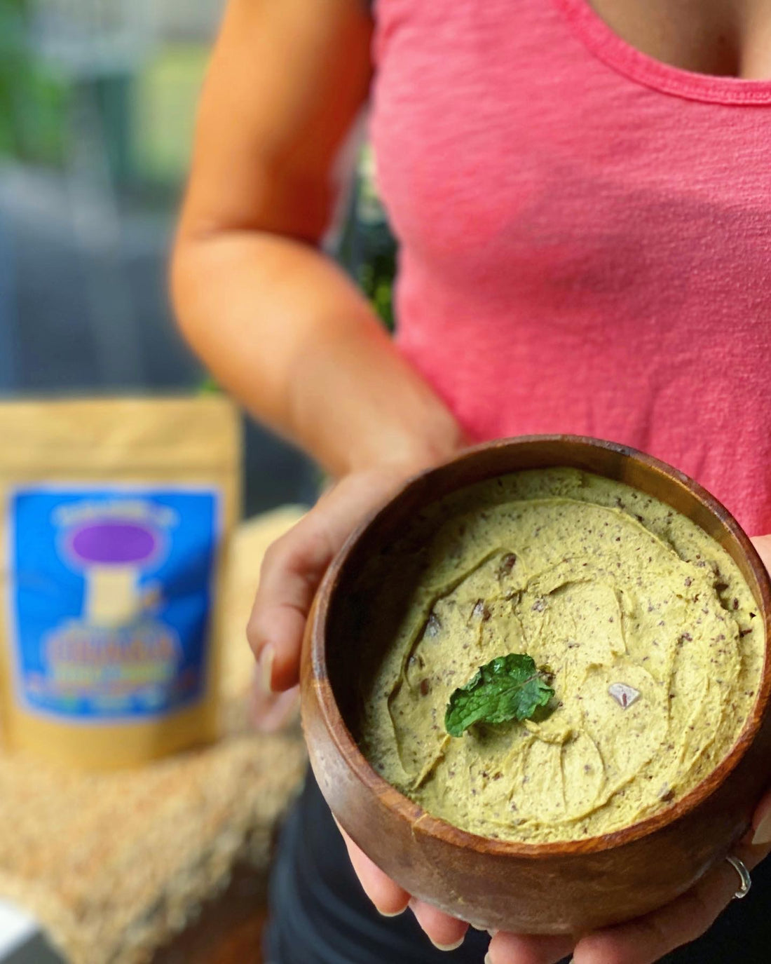 Chaga Mint-Chip Avocado 'Nice' Cream (Paleo Vegan GF)