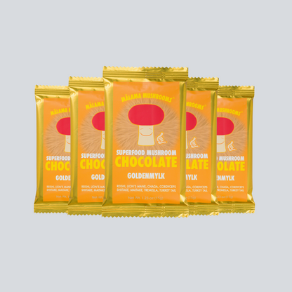Mushroom Chocolate - Goldenmylk (Pack of 5)