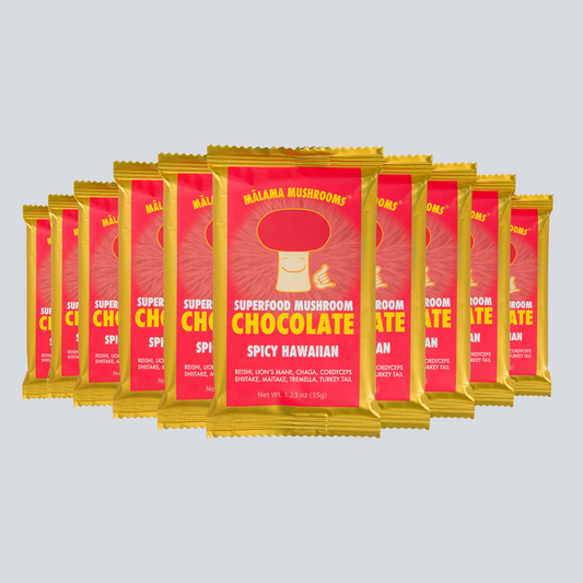 Mushroom Chocolate - Spicy Hawaiian Habanero (Pack of 10)