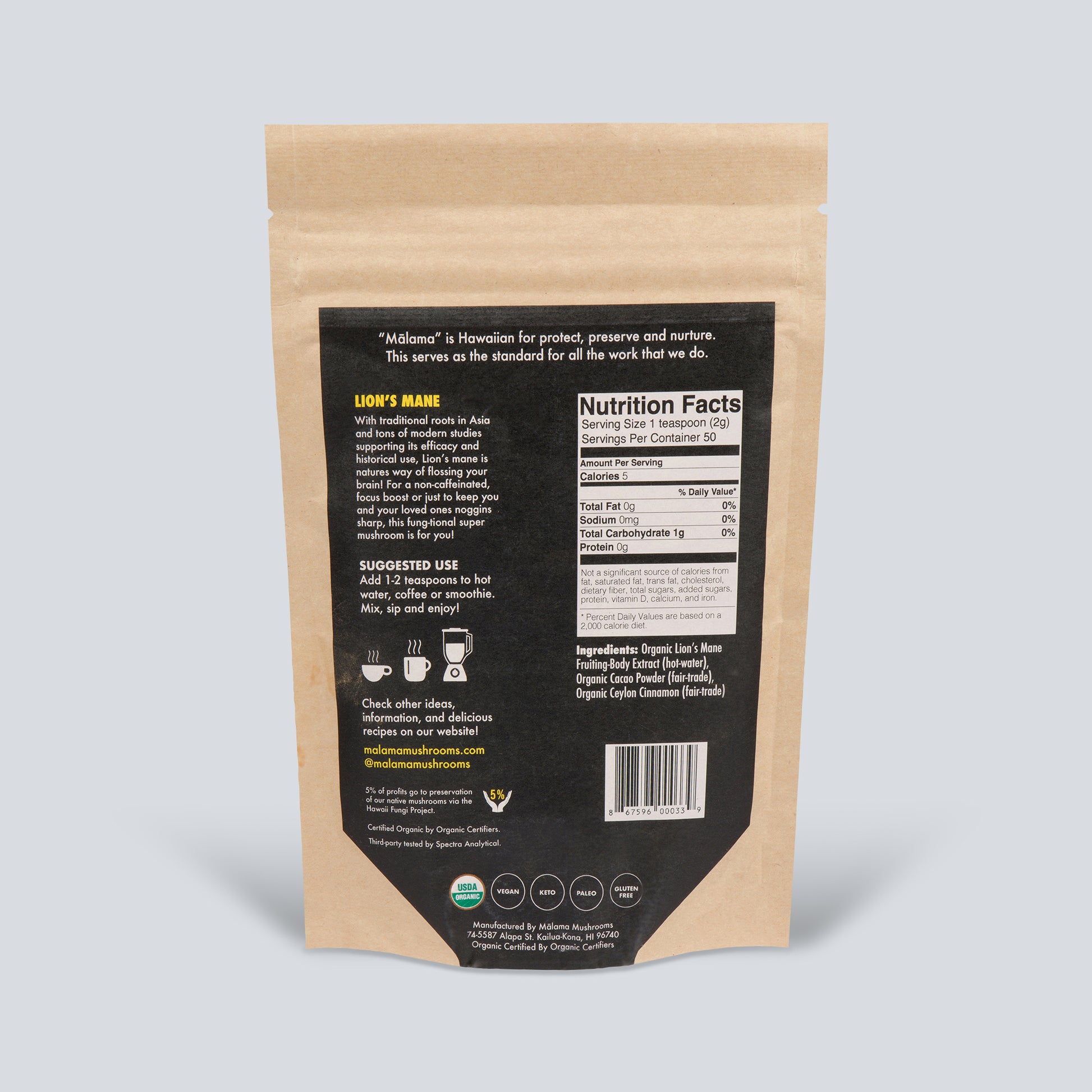 Lion's Mane Cacao Mix