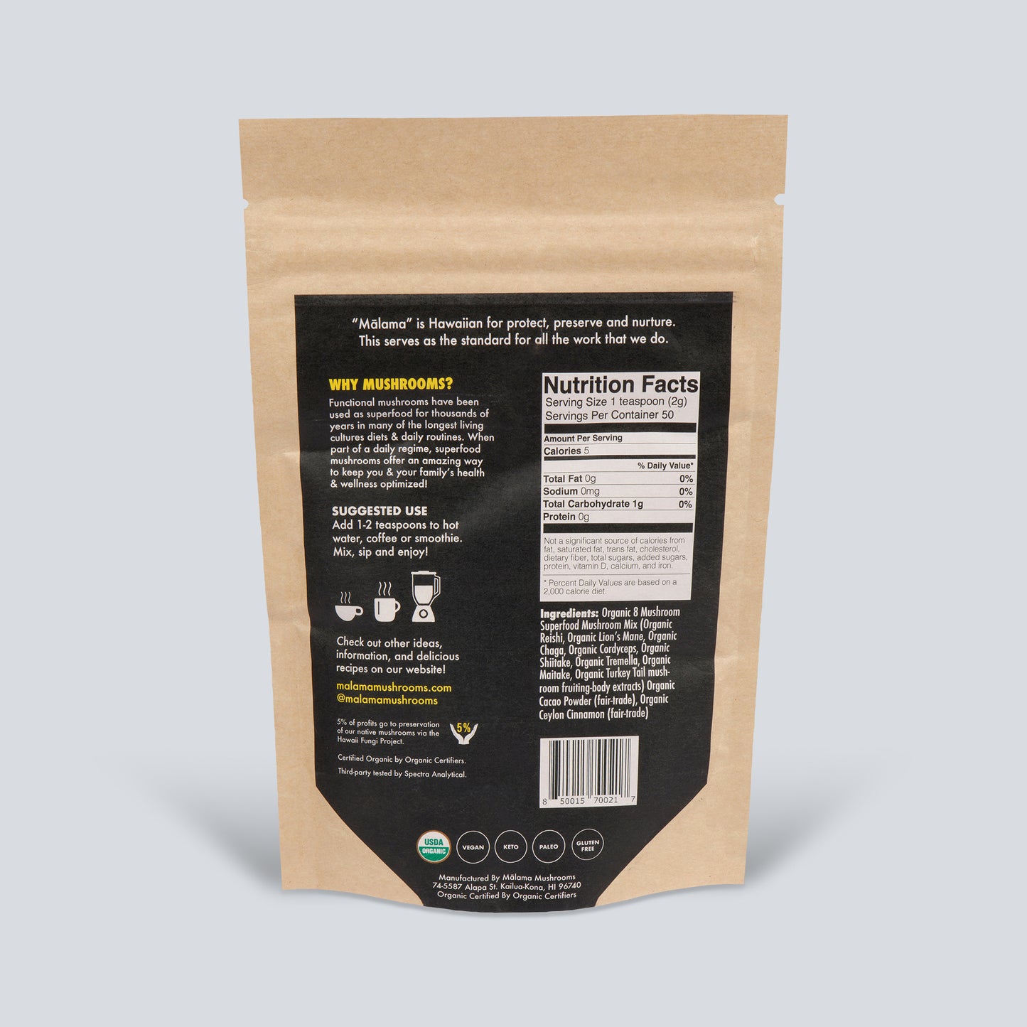 8 Mushroom Cacao Mix
