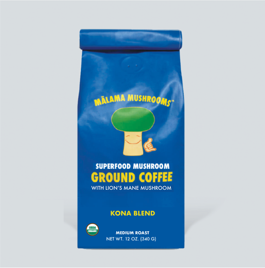 Lion's Mane Mushroom Coffee: Organic Kona Blend